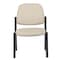 Boss Guest Chair, Black Back, 24-1/2 in W 22" L 32-1/2" H, Armless, Vinyl Seat B9595AM-BK - alternate 7